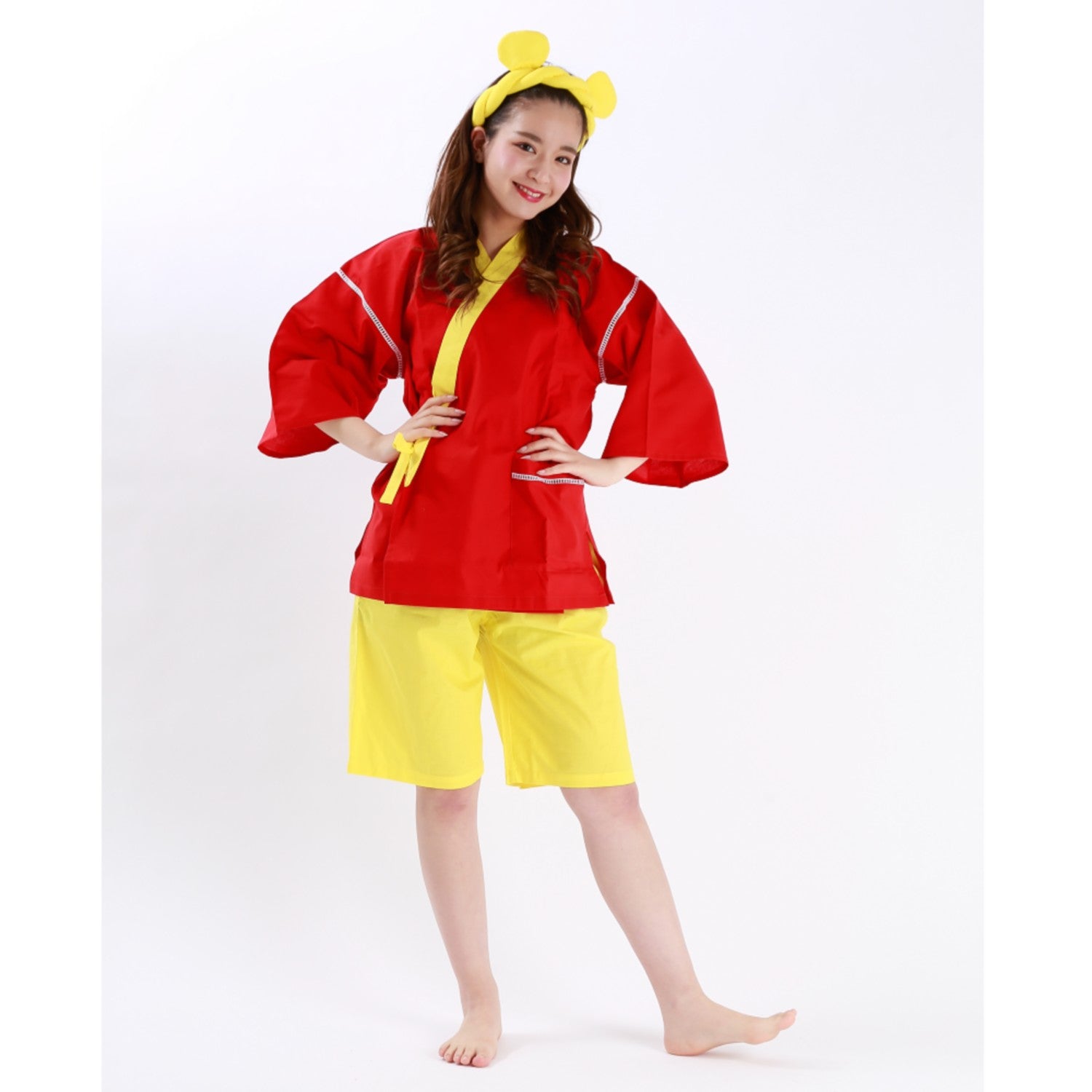 Winnie the Pooh Narikiri Jinbei with ears and twisted headband