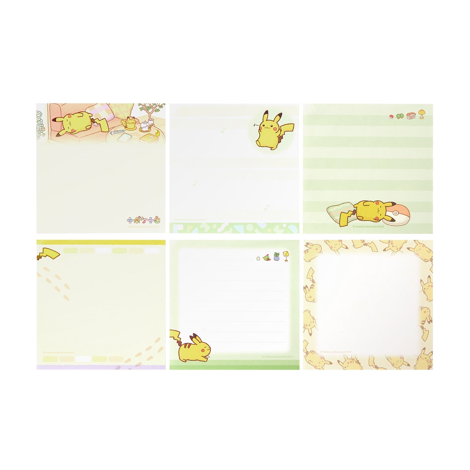 Authentic Pokemon Center Japan Notepad, Pikachu design