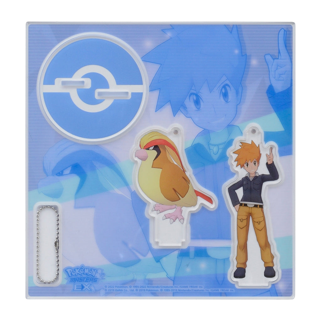 Pokemon Trainer Salon keychain figure with green vendor from Japan
