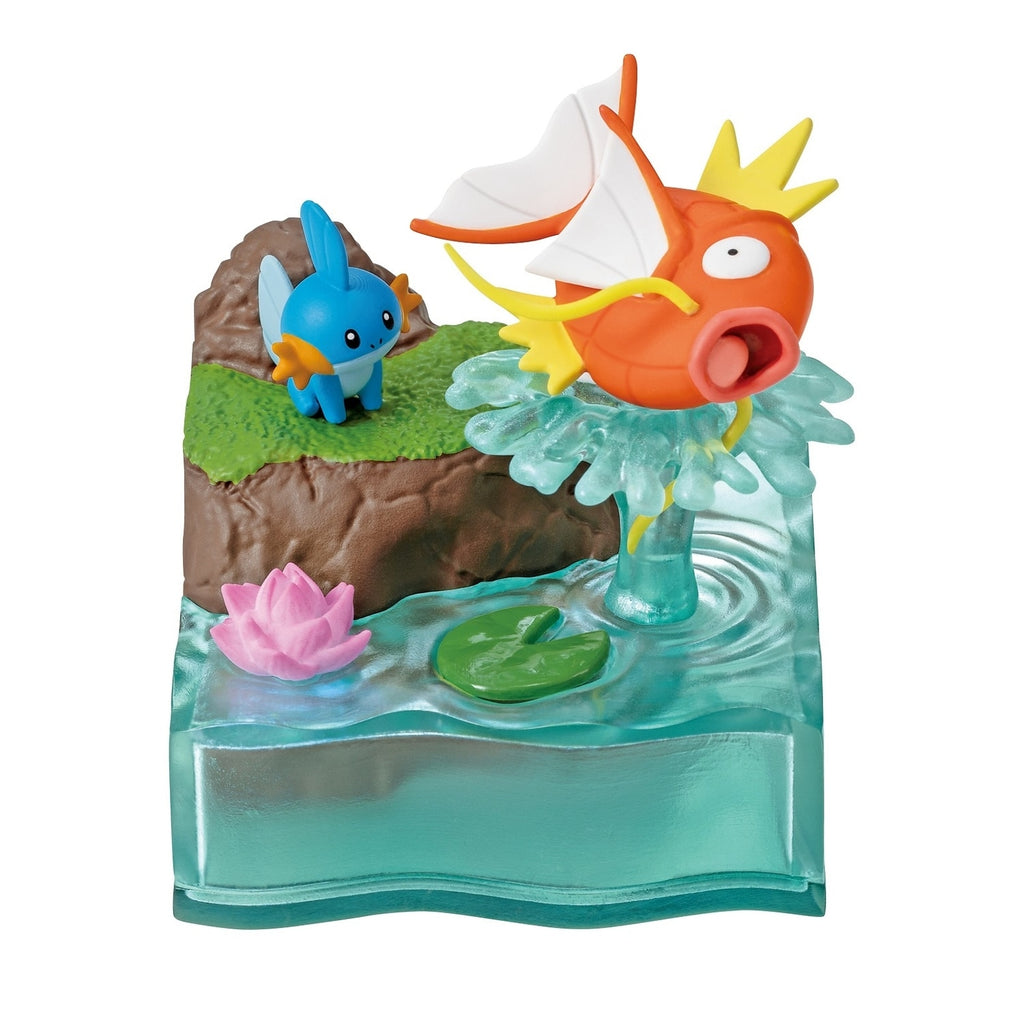 Pokemon World 2 Shinpi Fountain figure with LED light effect, authentic Japanese collectible