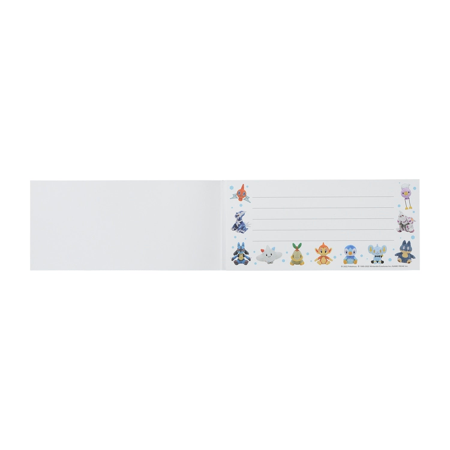 Authentic Japanese Pokémon collectible paper, official Pokémon Center Japan licensed merchandise