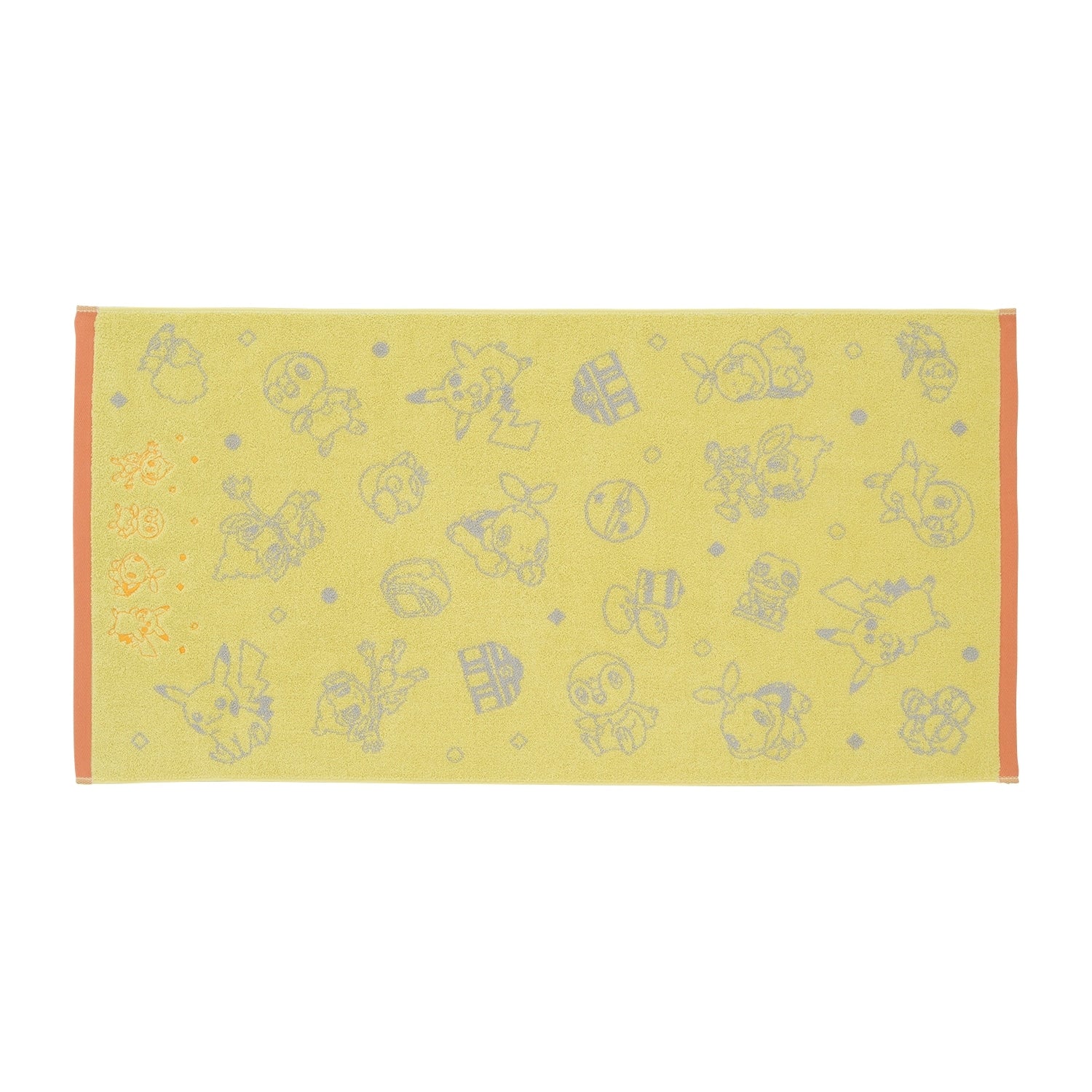 Pokemon mini bath towel with colorful design from Japan