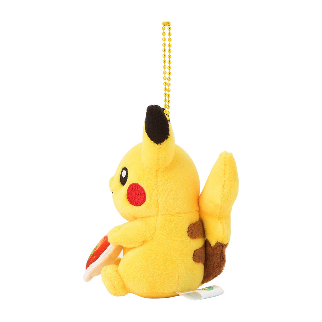 Pikachu plushie with detailed spaghetti accessory, authentic from Japan