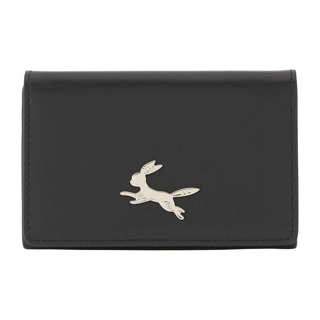 Genuine leather business card holder Blacky