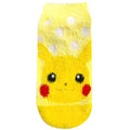 Fluffy Pikachu dots socks from Japan, featuring cute Pikachu artwork