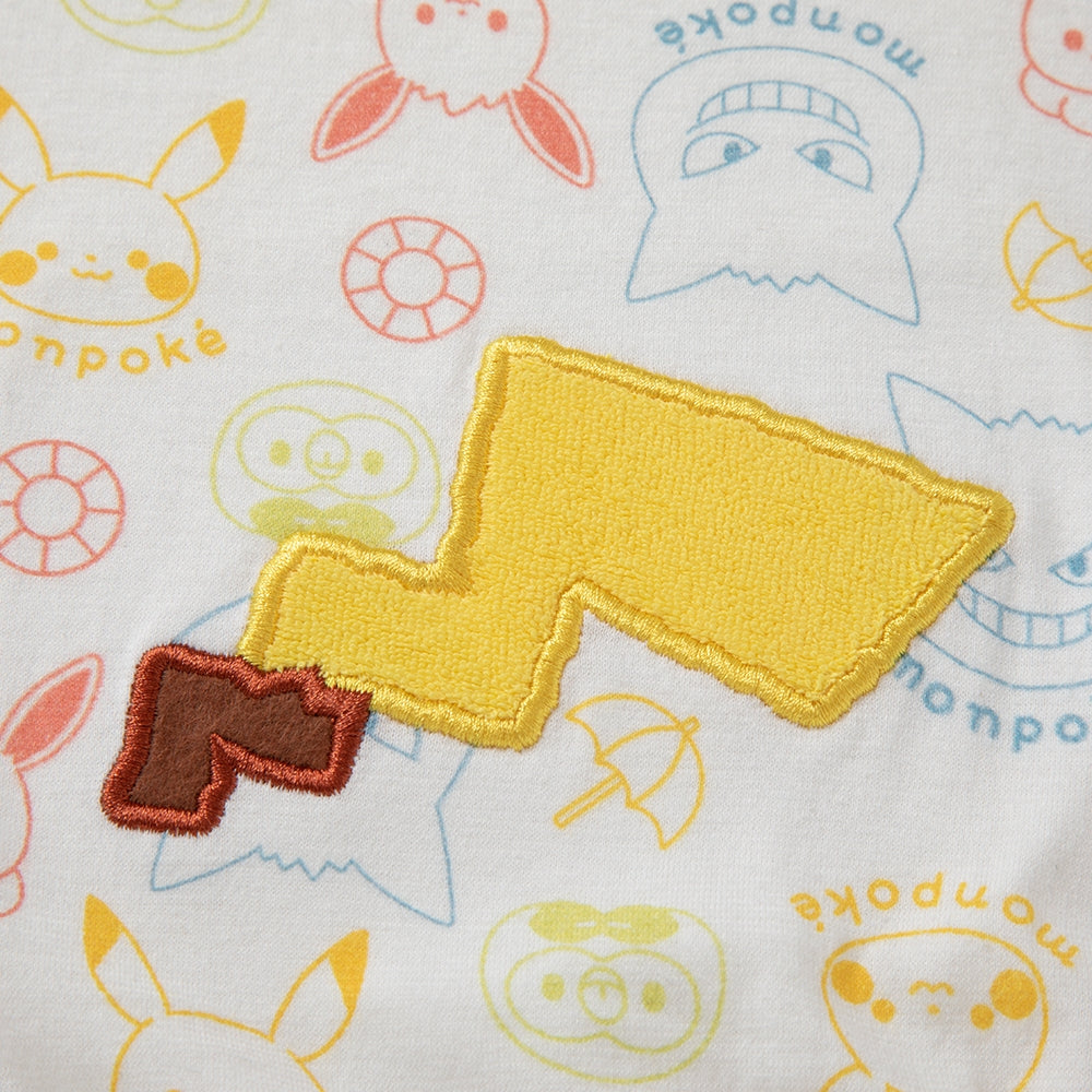 Monpoke Applique Short Sleeve Romper