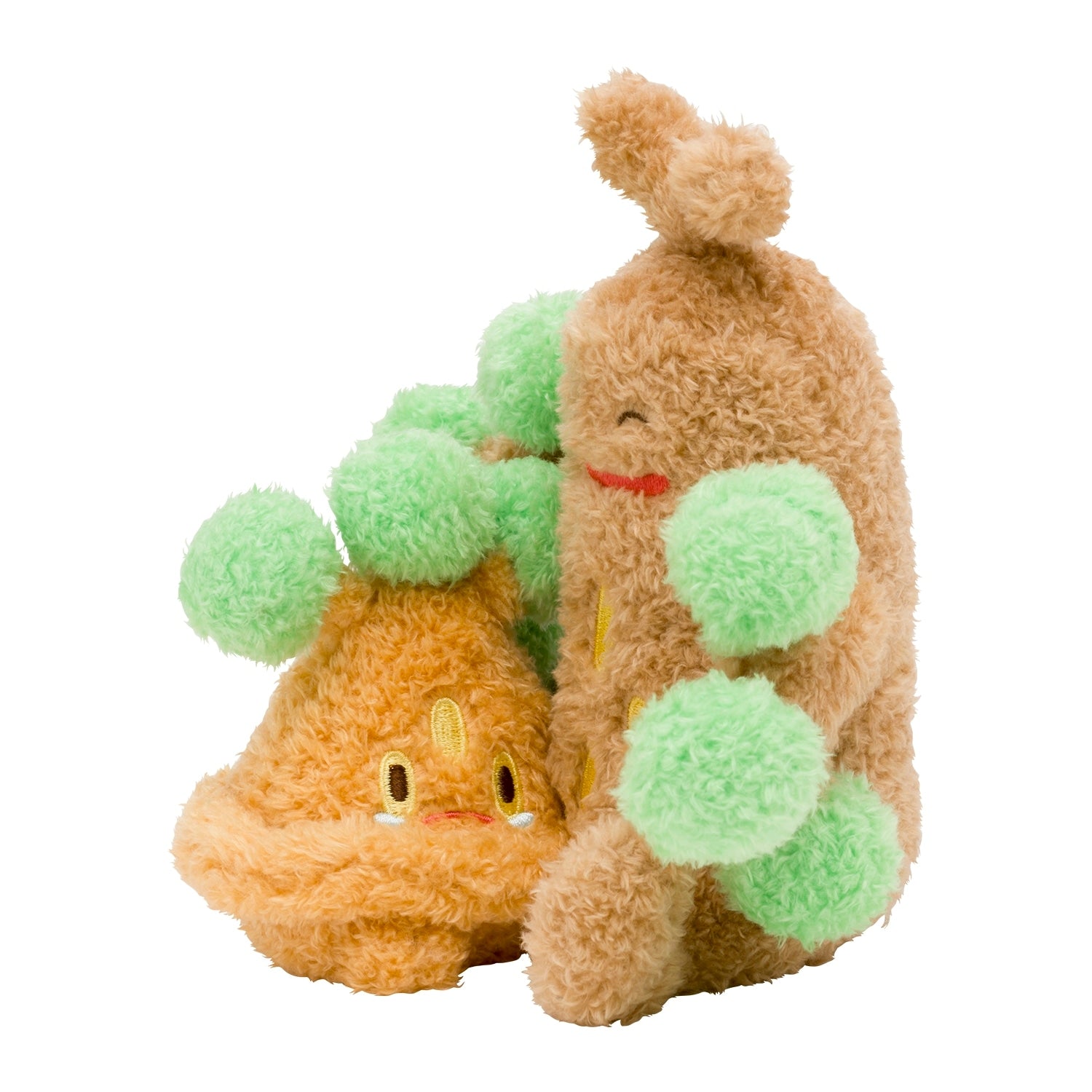 Close-up of Buruburu...Mugyu! Uso-naki Uso-Hachi plushie, detailed stitching from Japan