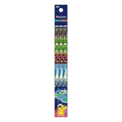 Pokemon Center Japan Pencil Set Six Heroes Series with colorful characters from Japan