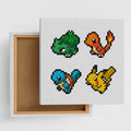 Pokemon Art Panel Pixel Collection from Japan, featuring colorful pixel art