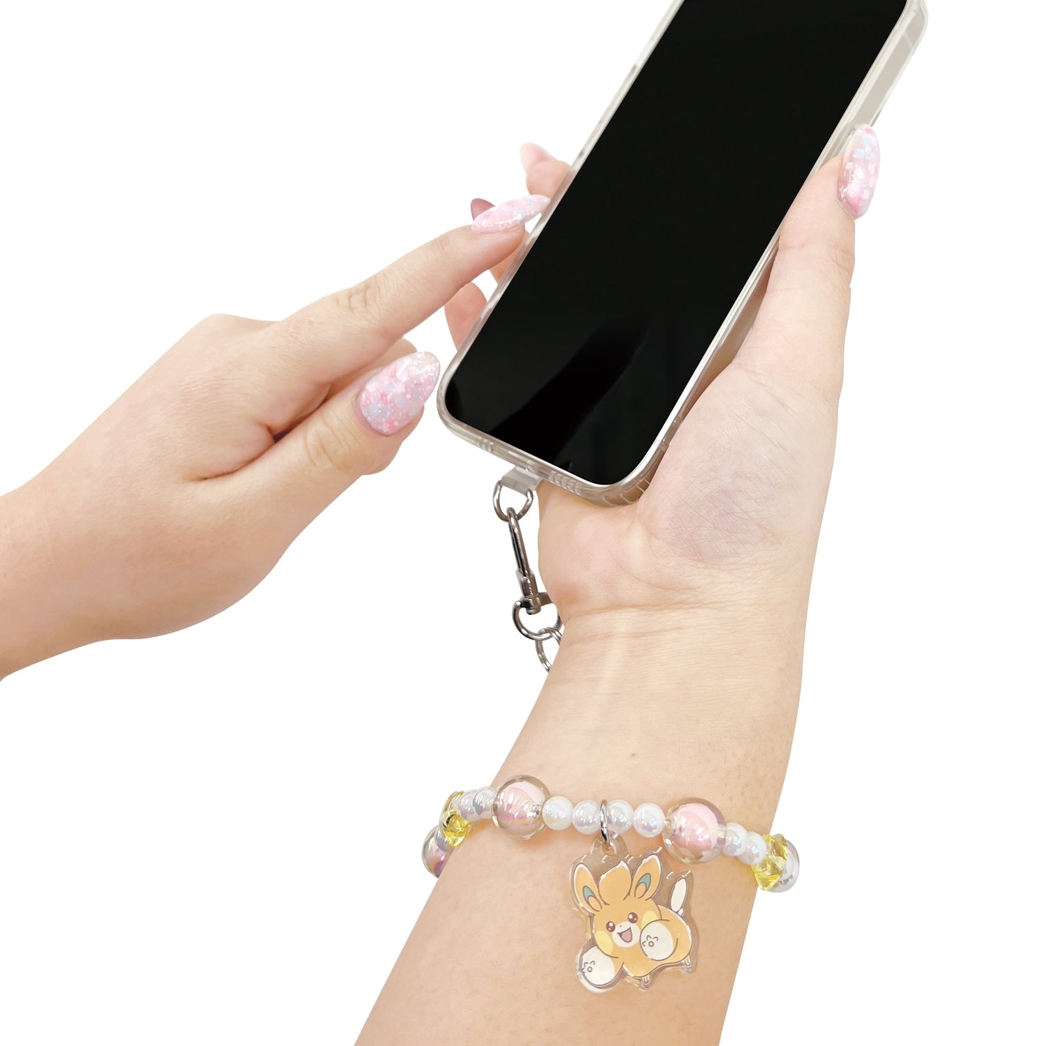 Beaded hand strap pamo