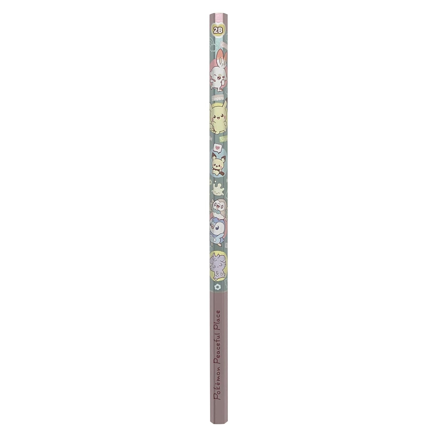 Officially licensed Pokemon Kakikata Pencil 2B Silver Scroll Poke Piece with collectible packaging from Japan