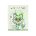 Die-cut acrylic clip/Nyaoha
