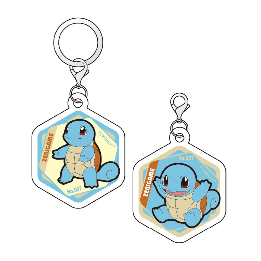 Squirtle Acrylic Marker Charm Set from Japan, featuring official Pokemon artwork