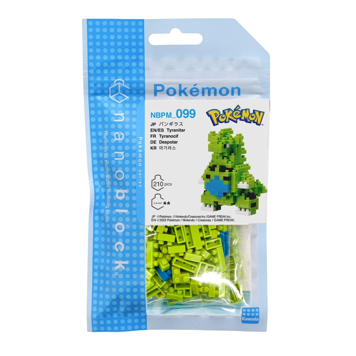 Nanoblock Bangiras figure from Japan with detailed Pokemon design