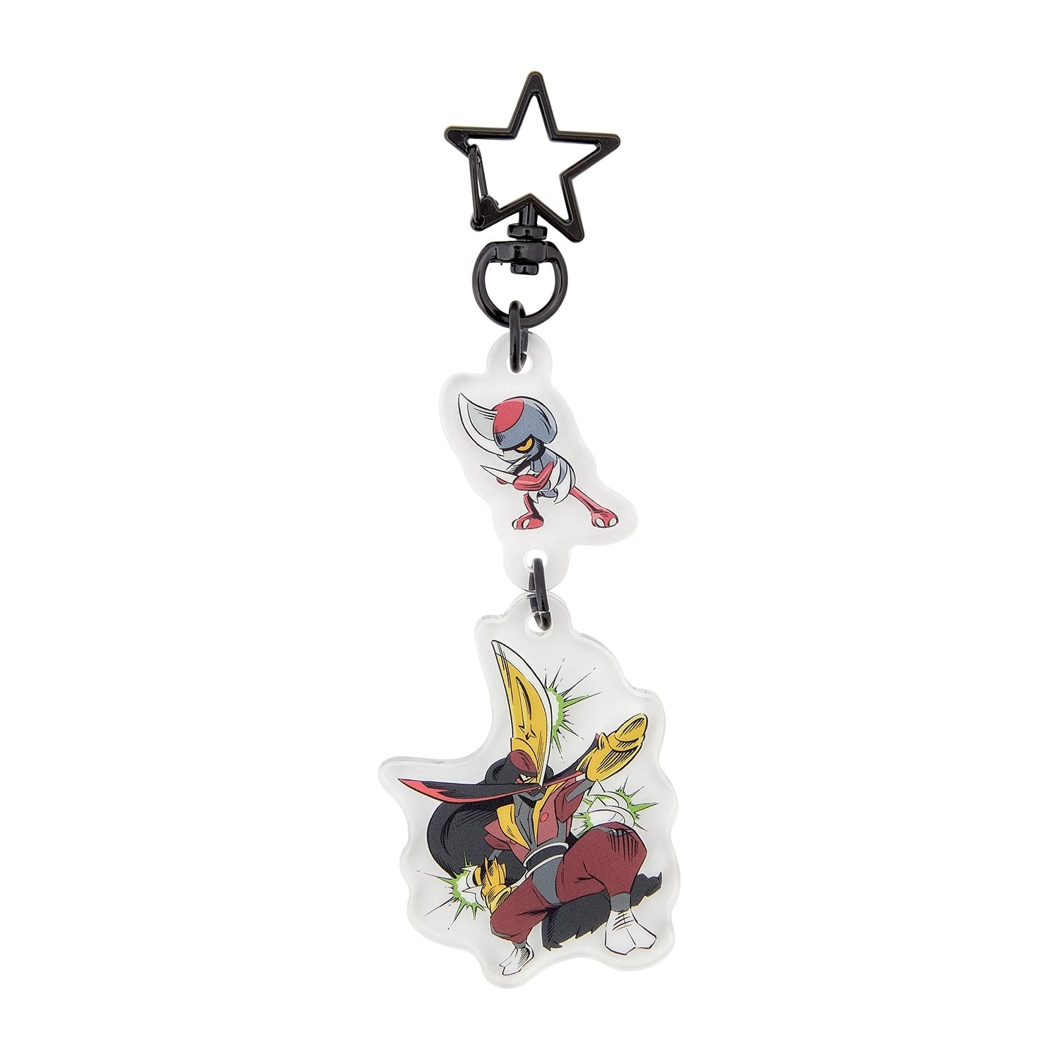 SECRET of MIGHT Komatana & Dodgezan keychain figure from Japan, featuring official Pokemon artwork