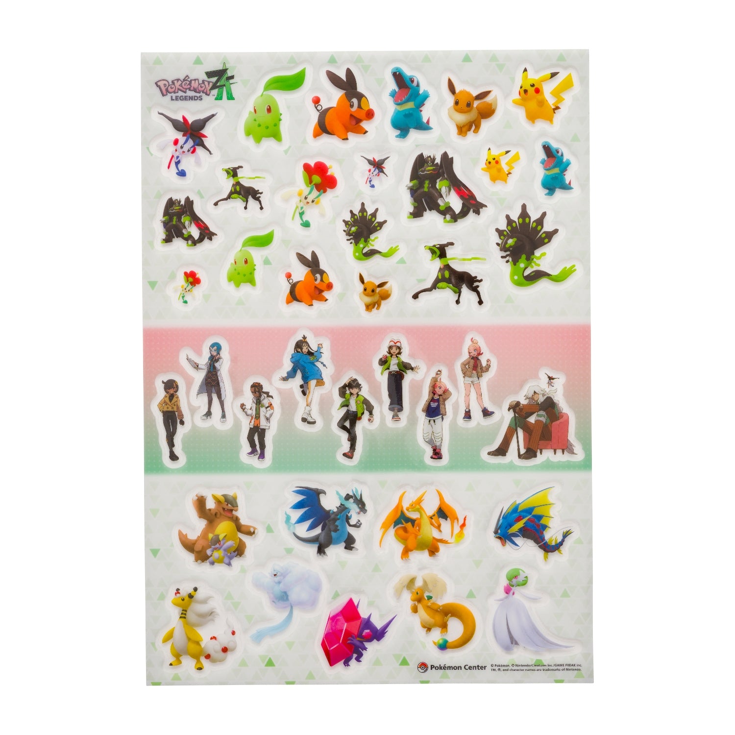 Pokémon Legends Z-A sticker, official Pokémon Center Japan merchandise with vibrant anime-style artwork from Japan
