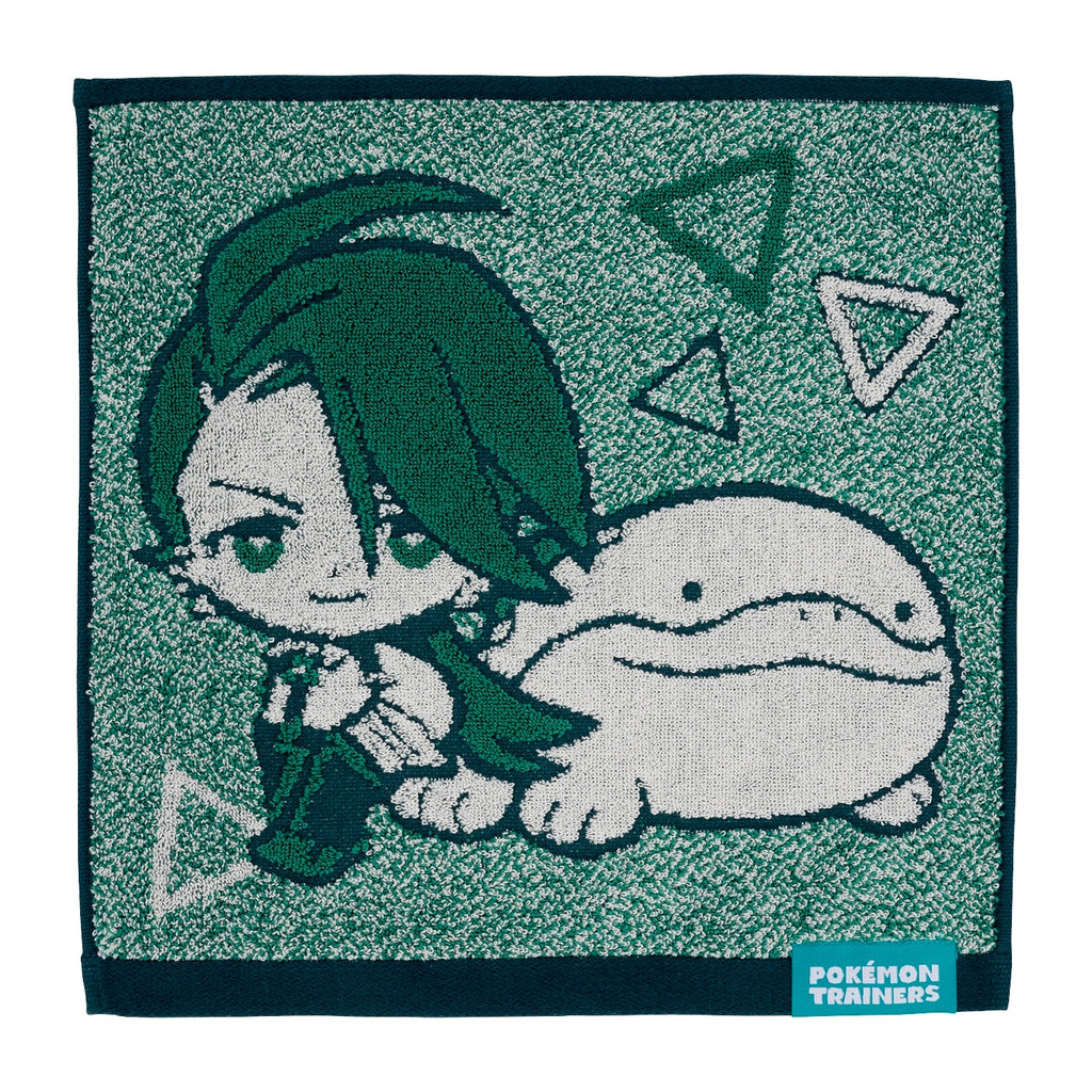 Pokemon Trainers Chili & Doo Guest Towel with colorful characters from Japan