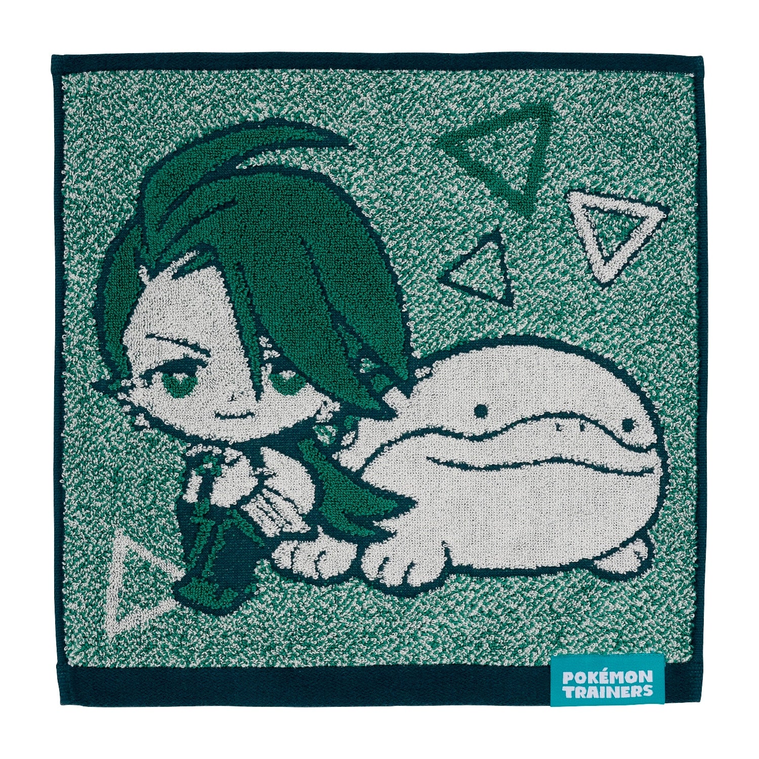 Pokemon Trainers Chili & Doo Guest Towel with colorful characters from Japan