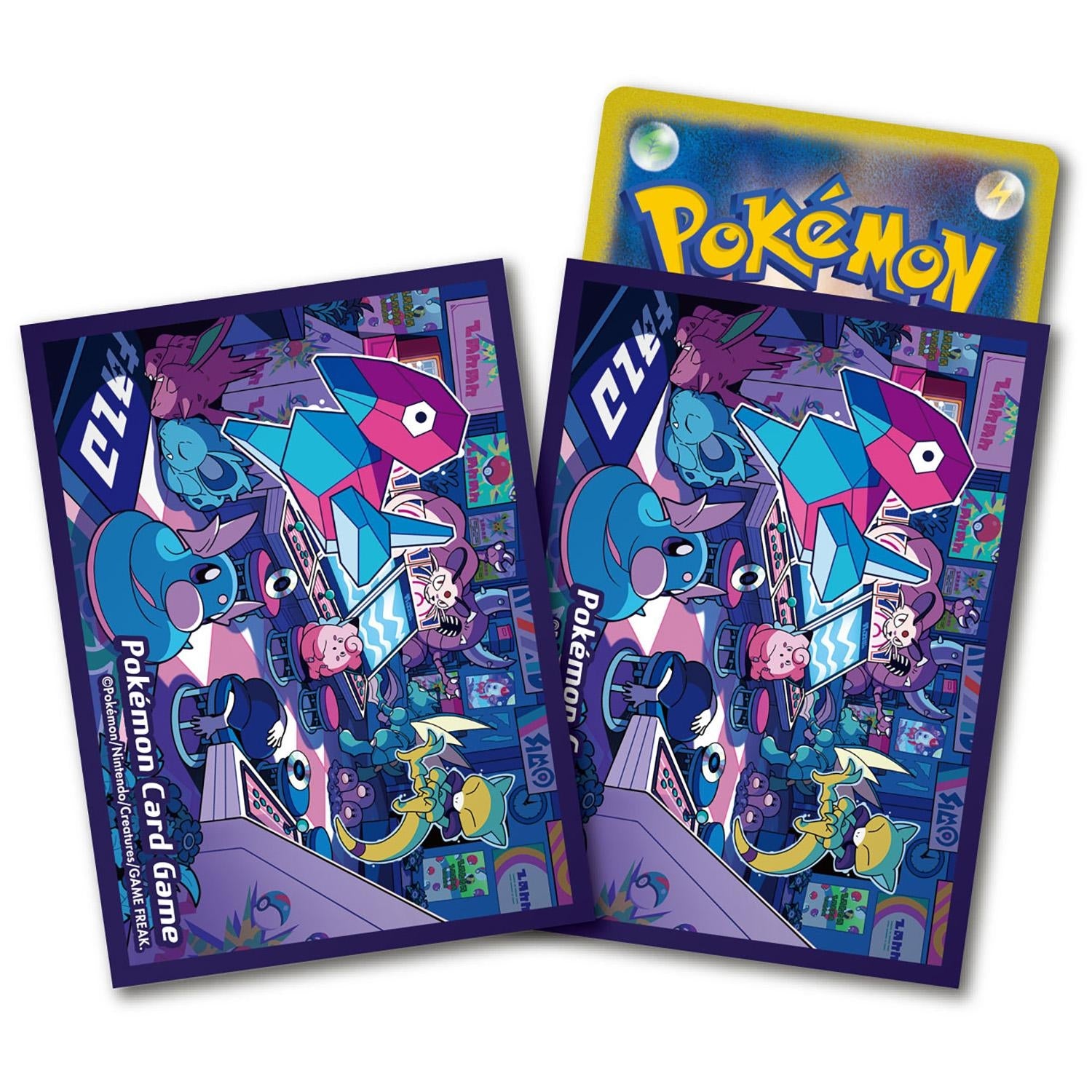 Pokémon TCG Deck Shield Sleeves – Night Arcade (Japan Exclusive)
