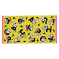 Pikachu mini bath towel with cute Pikachu face design, made in Japan