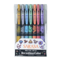 SARASA Deco Shine Color 7 Piece Set with Squirtle artwork from Japan
