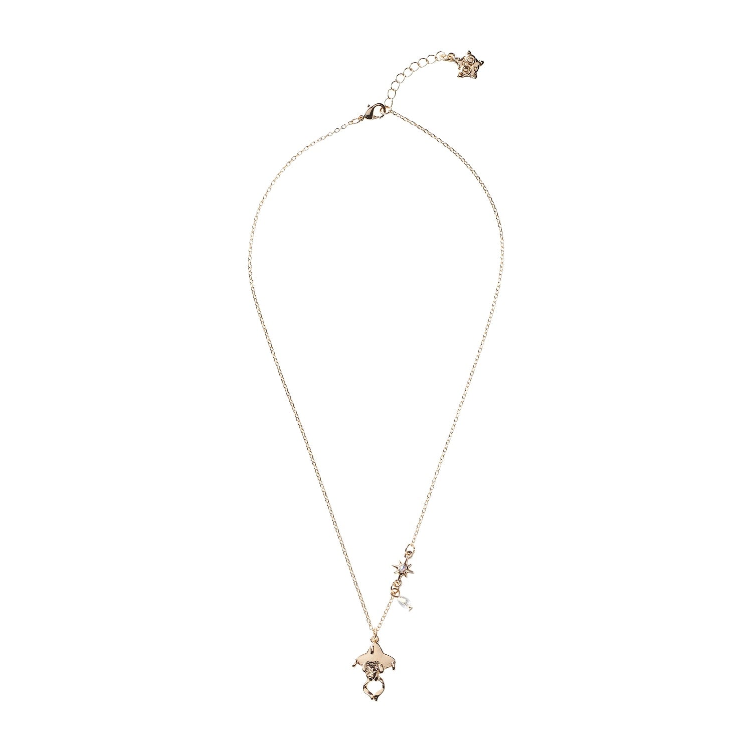 Jirachi Star Connector Necklace with delicate chain and star pendant from Japan