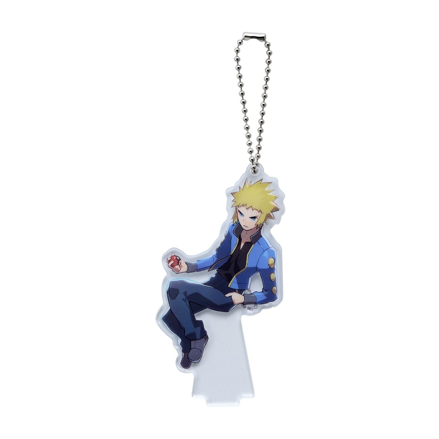 Denji & Rentler Acrylic Keychain standing pose, official Pokémon Center product from Japan