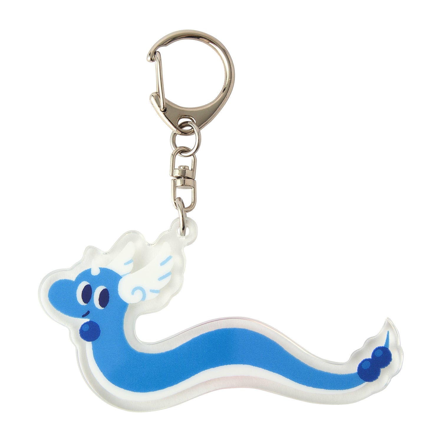 Acrylic Dragonair keychain figure with detailed wings from Japan