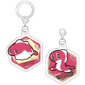 Tatsugiri Acrylic Marker Charm Set from Japan with detailed Pokemon design
