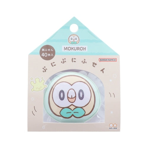 Puni Puni Sticky Poke Piece Mokuro with Rowlet design from Japan
