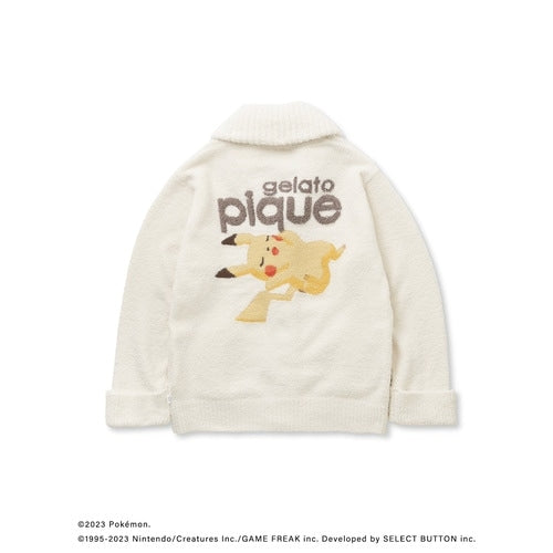 [gelato pique] [Unisex] Baby Moco Jacquard Shawl Cardigan Ivory S-M/M-L