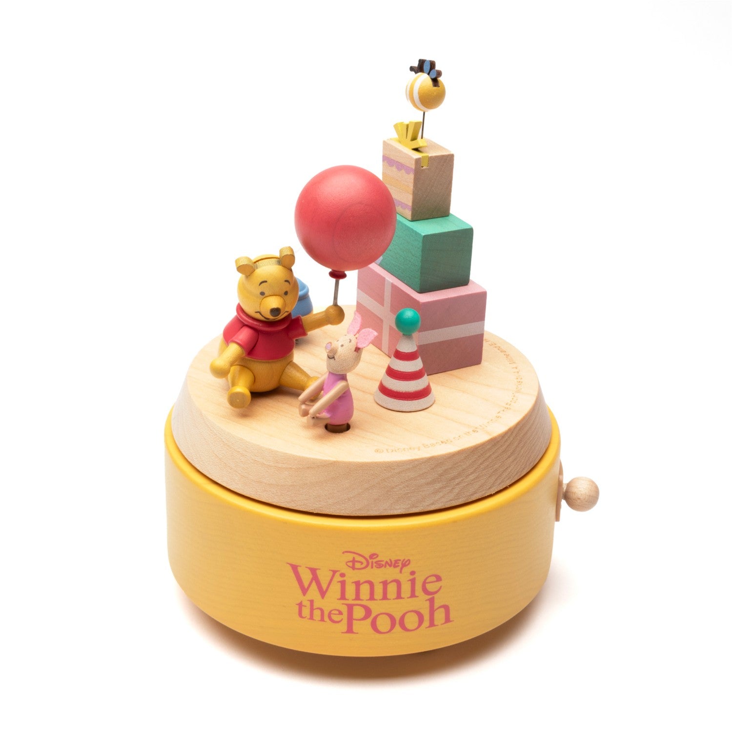 Disney Wooden Karakuri Music Box Winnie The Pooh/Music Box Present