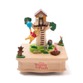 Disney Wooden Karakuri Music Box Winnie The Pooh/Round Music Box
