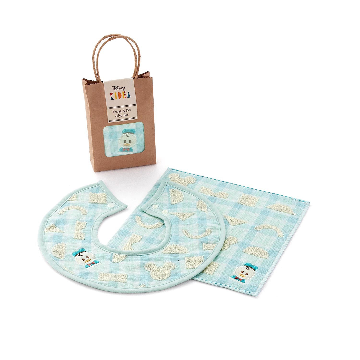 Disney KIDEA towel handkerchief x 1, bib x 1 [packaged] ERABU Donald Duck 71-1259280-G