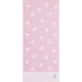 minnie face towel silhouette pink