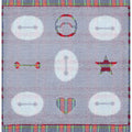 Baymax Guest Towel Puzzle Check Gray
