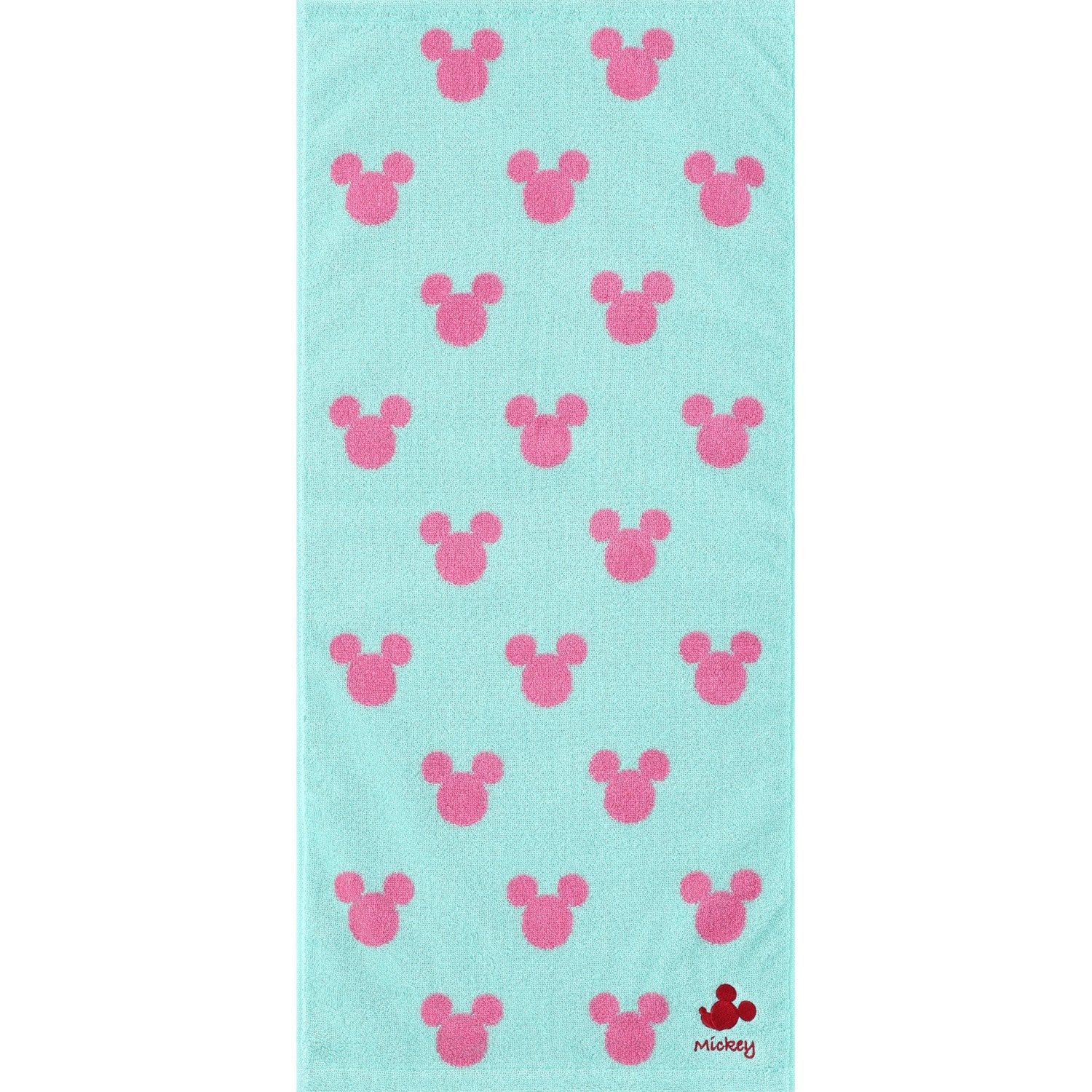 Mickey face towel candy green
