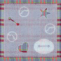 Baymax Towel Handkerchief Puzzle Check Gray