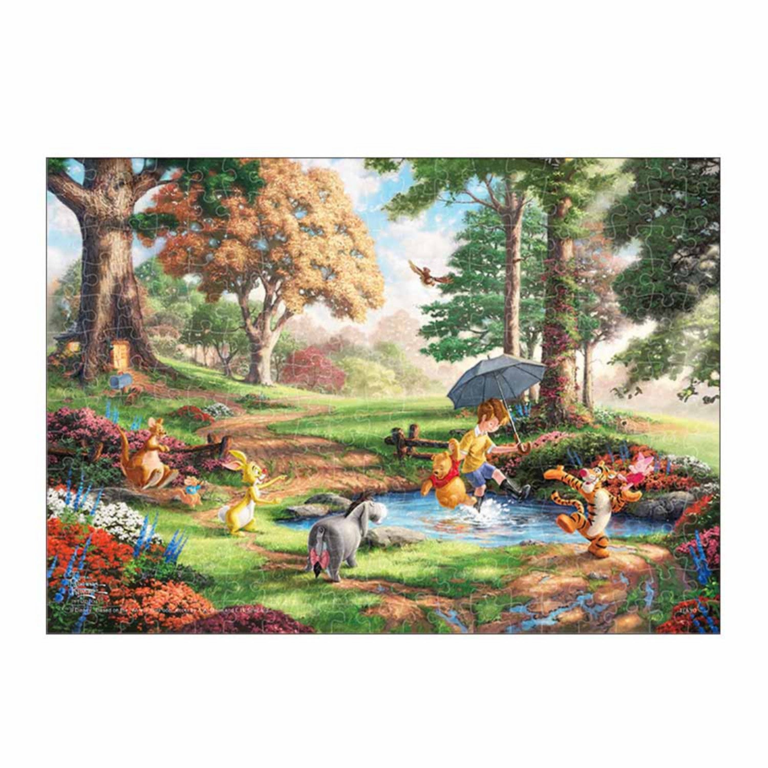 Winnie the Pooh Stained Art Jigsaw Puzzle Tight 266 Pieces & Frame "Winnie the Pooh I"