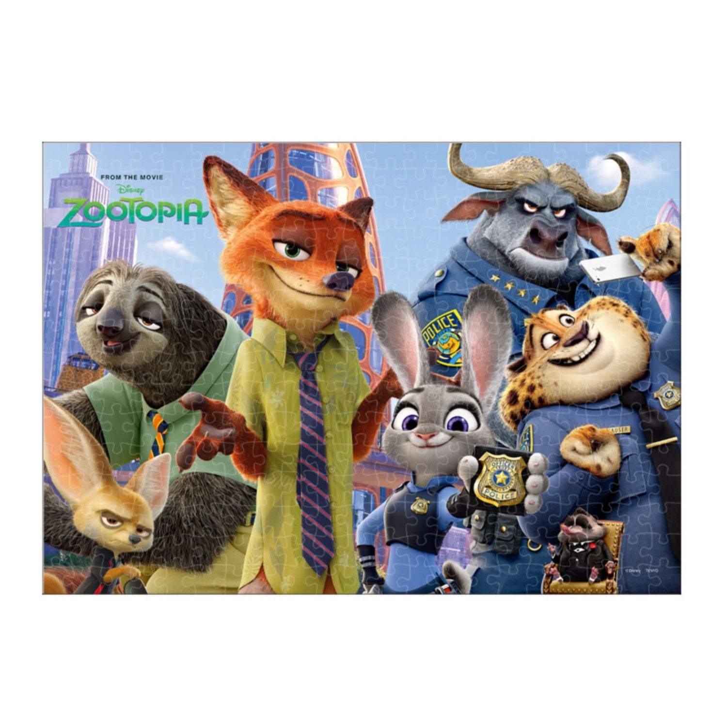 Zootopia Jigsaw Puzzle 300 Piece "Famous Combination of the Town (Zootopia)"