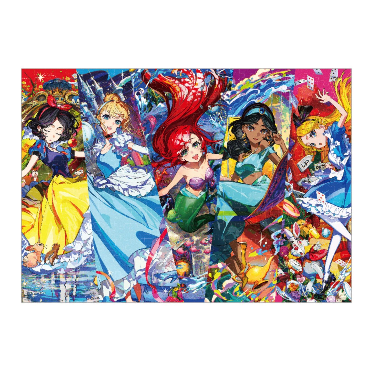 Disney Character Jigsaw Puzzle 300 Piece ARTIST SERIES BY MIKA PIKAZO "Disney Girls"