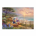Donald Duck Jigsaw Puzzle 1000 Piece "Donald and Daisy A Duck Day Afternoon" Special Art Collection <Canvas Style>