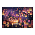 Rapunzel on the Tower Jigsaw Puzzle 1000 Piece "Light with Wishes (Rapunzel on the Tower)" Canvas Style