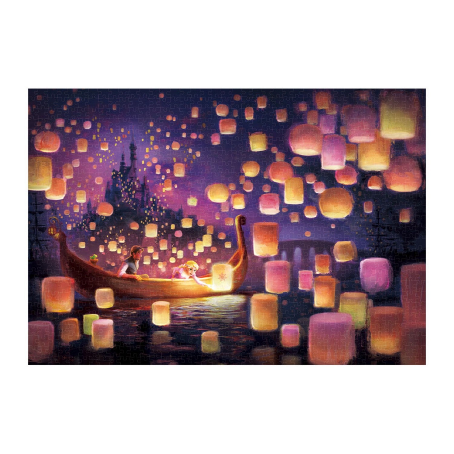 Rapunzel on the Tower Jigsaw Puzzle 1000 Piece "Light with Wishes (Rapunzel on the Tower)" Canvas Style