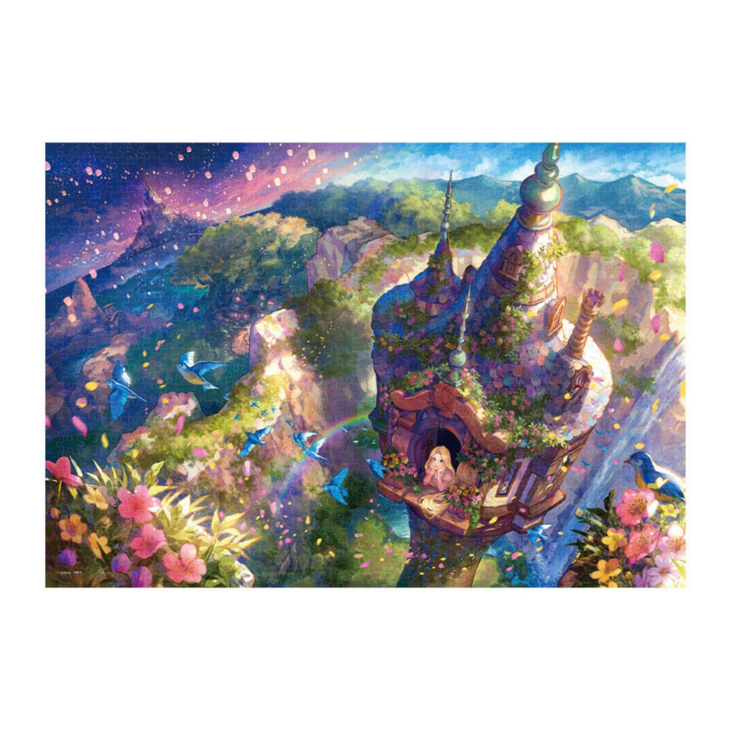Rapunzel on the Tower Jigsaw Puzzle 1000 Pieces "Rapunzel Wondrous Fantasy" Fujichoco Fantasy Collection