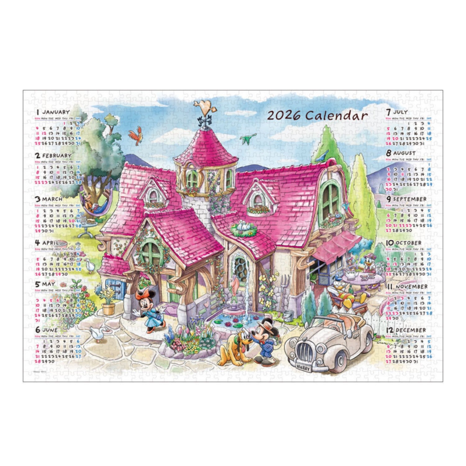 Mickey & Friends Jigsaw Puzzle 1000 Piece "Welcome to My Home! (2026 Calendar Jigsaw Puzzle)"