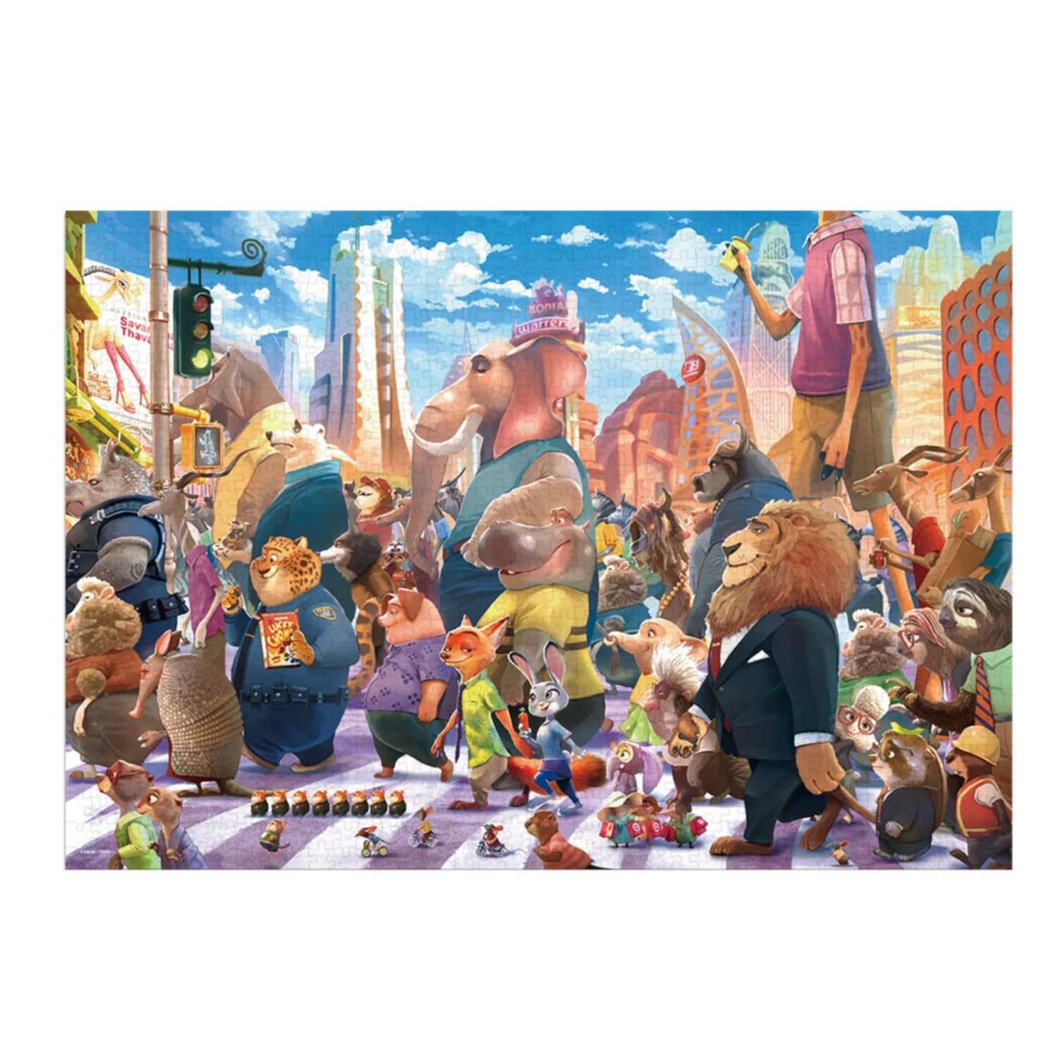 Zootopia Jigsaw Puzzle 1000 Piece "Cross Walk (Zootopia)"