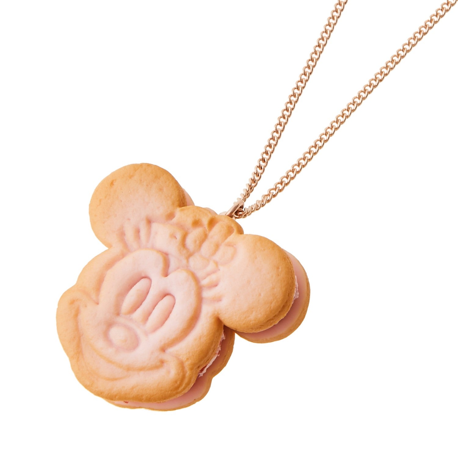 [Q-pot] Minnie Mouse/Necklace Sakura Ice Cream Cookie Sand