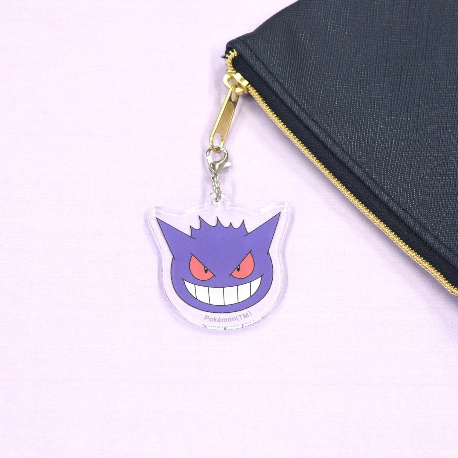 Official Pokemon Center Japan Gengar strap with poison symbol, sourced from Japan