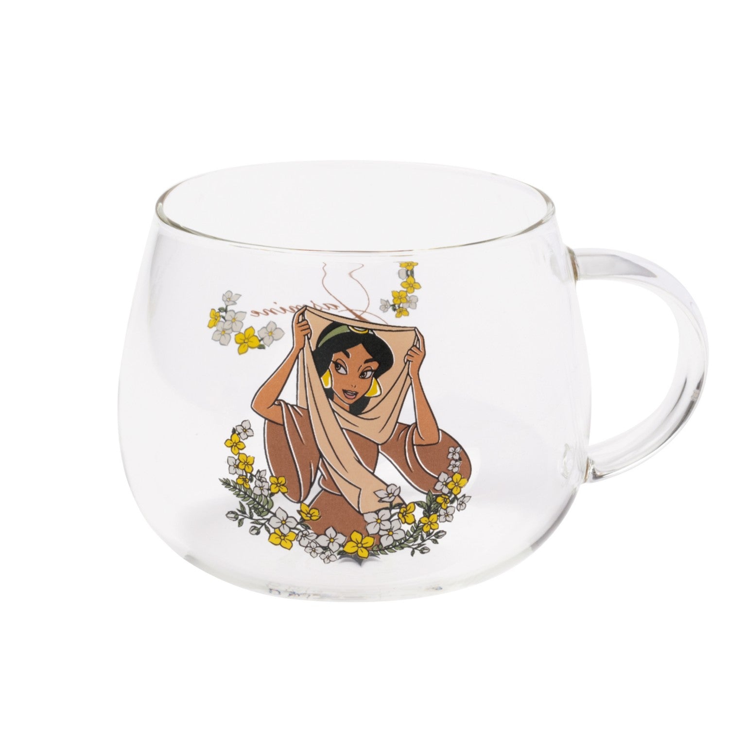 Heat-resistant glass mug princess heat-resistant glass mug (jasmine)